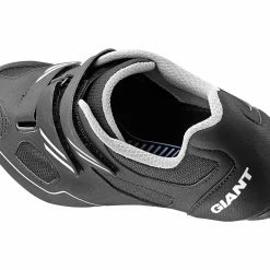 Chaussures Bolt -Jersey Soldes GIANT BOLT ROAD SHOE BLACK SILVER ANGLE