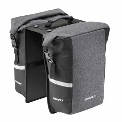 Paire De Sacoches Latérales Arrière Mik Bleu/noir -Jersey Soldes Transporter MIK Pannier Bag M Grey 430000136 2